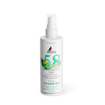 Тоник увлажняющий для чувствительной, сухой и зрелой кожи №58 Sativa