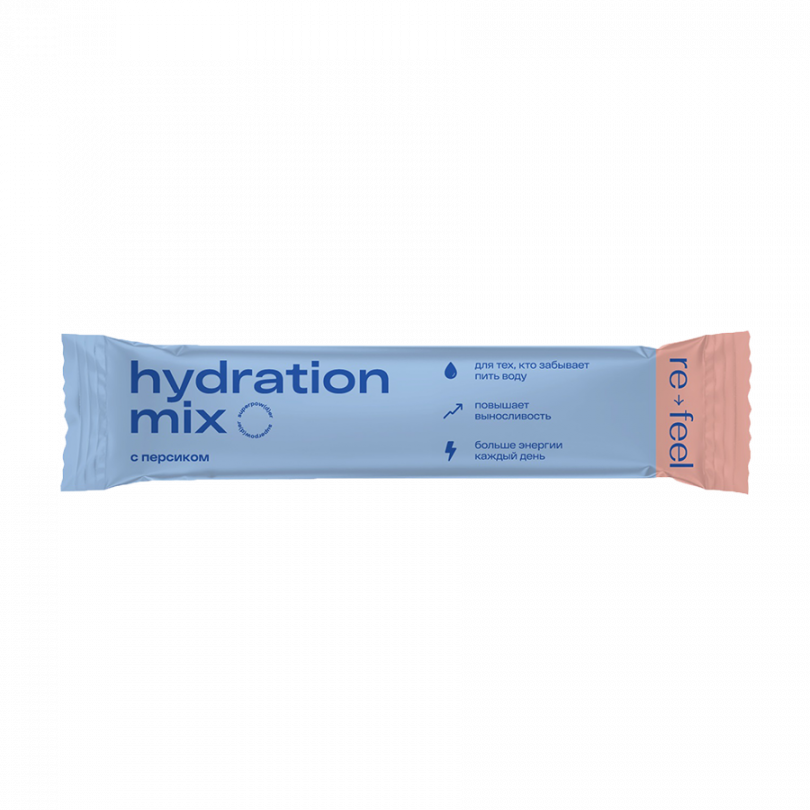 Изотоник электролит в стиках HYDRATION MIX с персиком-маракуйей (1 шт) ReFeel