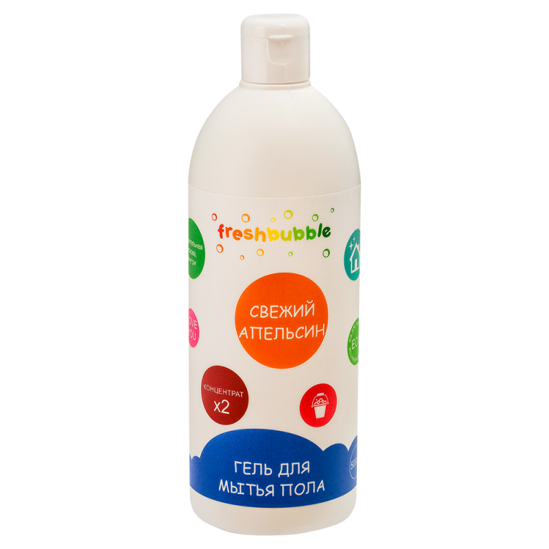 Гель для мытья полов "Свежий апельсин" Freshbubble